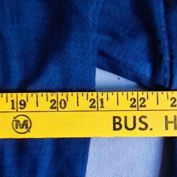 Private Member V-neck pullover men's size L blue with graphic design - Picture 7 of 8